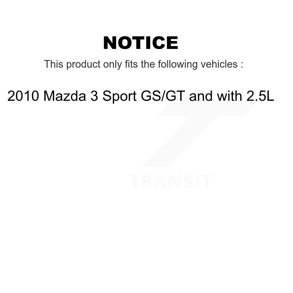 Kit de plaquettes en céramique de Rotor d'étrier de frein avant, pour Mazda 3 Sport GS GT 2010 avec 2.5