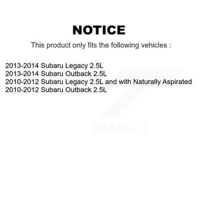 Kit de rotors d'étrier de frein à disque arrière et de plaquettes en céramique pour Subaru Outback Legacy
