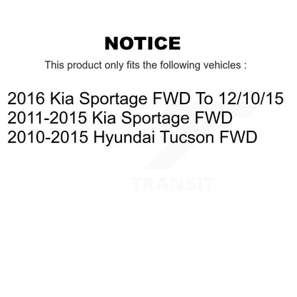 Rotor d'étrier de frein arrière et Kit de plaquettes en céramique, pour Hyundai Tucson Kia Sportage FW