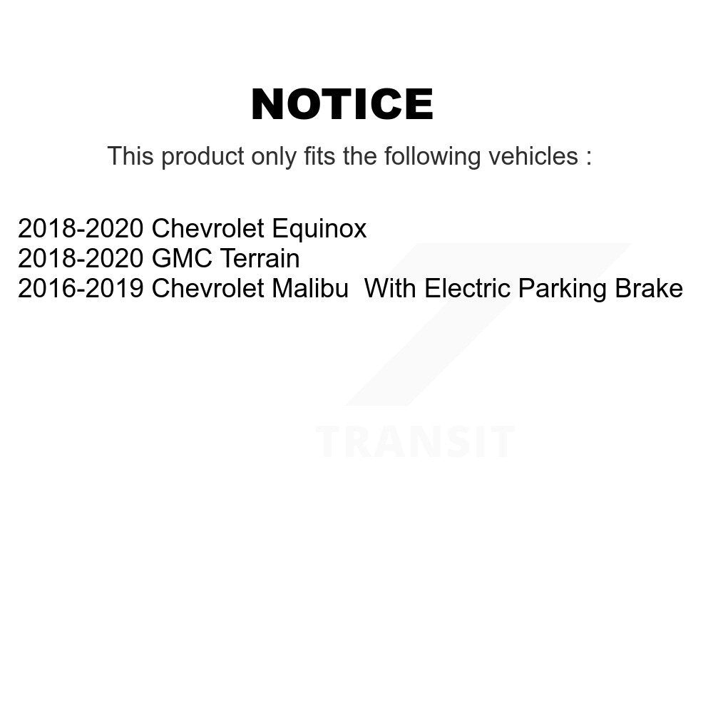 Kit de plaquettes en céramique pour étriers de frein à disque arrière, pour Chevrolet Equinox GMC Terrai