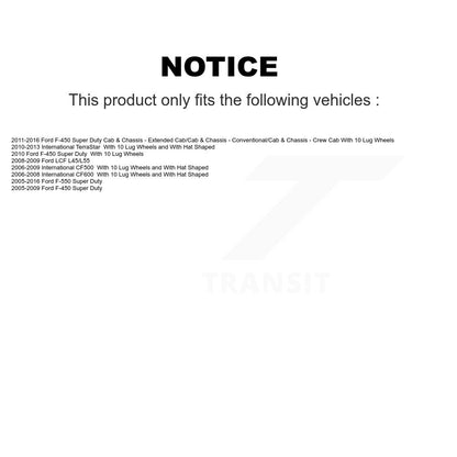 Kit de Rotor d'étrier de frein arrière et de plaquettes en céramique, pour Ford F-450 Super Duty F-550 LC