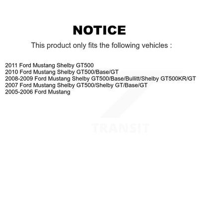 Kit de rotors d'étrier de frein à disque arrière et de plaquettes en céramique pour Ford Mustang KC8-100619