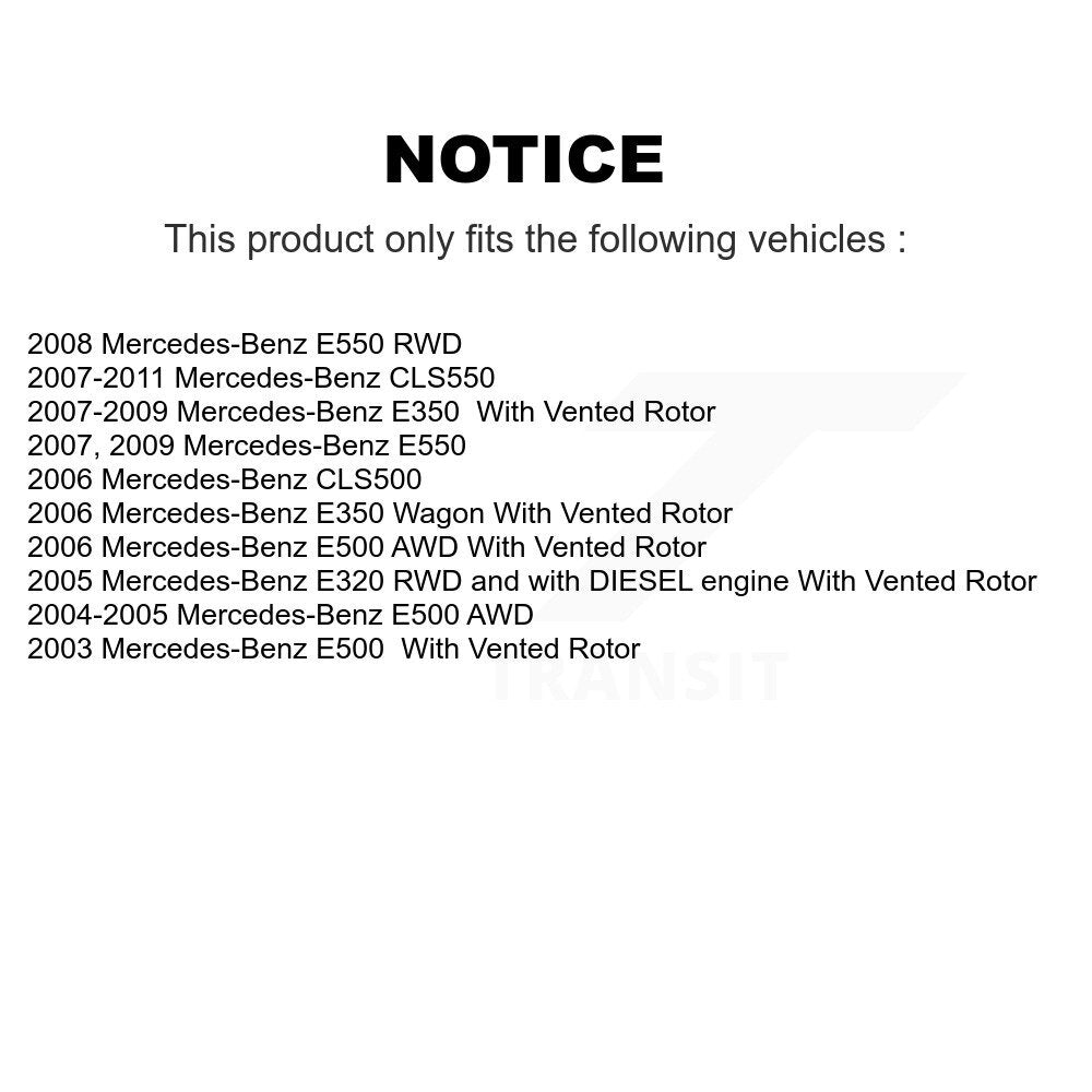 Kit de plaquettes en céramique pour étrier de frein arrière, pour Mercedes-Benz E350 E500 E320 CLS55