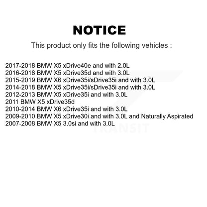 Kit de rotors d'étrier de frein à disque arrière et de plaquettes en céramique pour BMW X5 X6 KC8-100653C