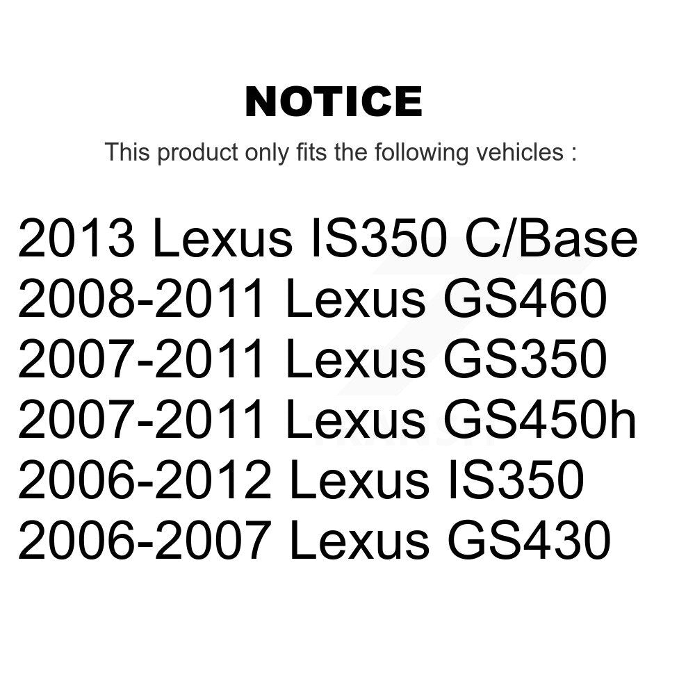 Kit de plaquettes en céramique pour étrier de frein à disque arrière, pour Lexus IS350 GS350 GS450h GS43