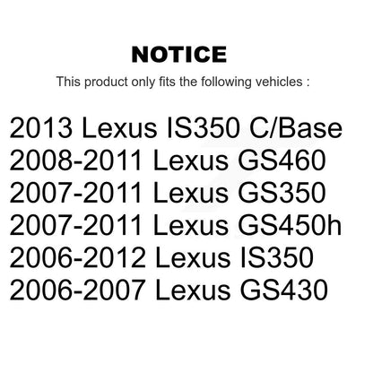 Kit de plaquettes en céramique pour étrier de frein à disque arrière, pour Lexus IS350 GS350 GS450h GS43