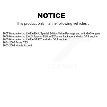 Kit de Rotors d'étrier de frein à disque arrière et de plaquettes en céramique pour Honda Accord Acura TSX