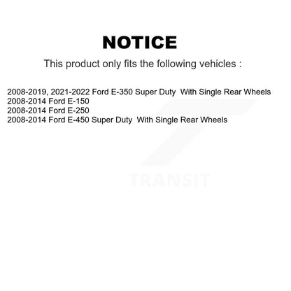 Kit de plaquettes en céramique pour Rotors d'étrier de frein avant, pour Ford E-350 Super Duty E-250 E-15