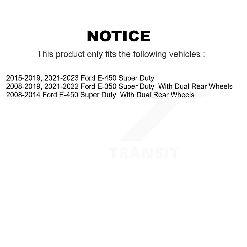 Kit de Rotor d'étrier de frein à disque avant et de plaquettes en céramique, pour Ford E-350 Super Duty E-45