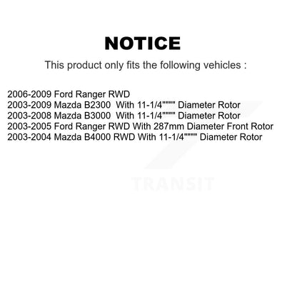 Kit de plaquettes en céramique pour étrier de frein à disque avant, pour Ford Ranger Mazda B3000 B230