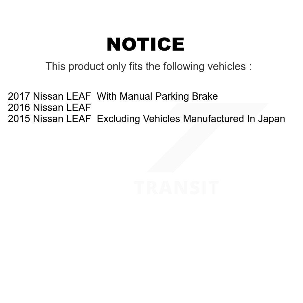 Kit de rotors d'étrier de frein à disque avant et arrière et plaquettes en céramique (10 pièces) pour Nissan LEA