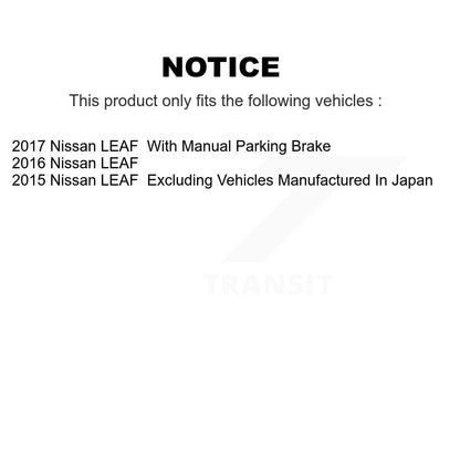 Kit de rotors d'étrier de frein à disque avant et arrière et plaquettes en céramique (10 pièces) pour Nissan LEA