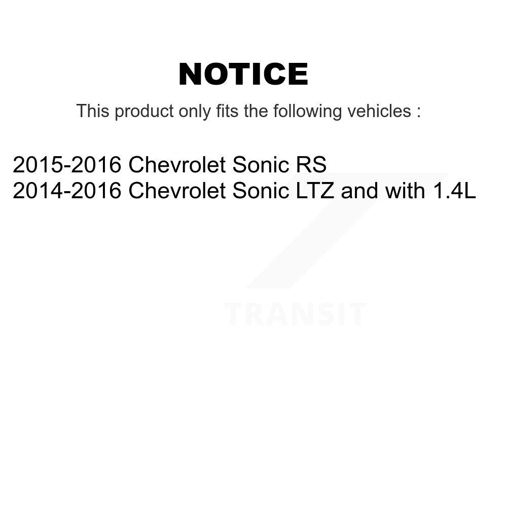 Rotor d'étrier de frein à disque avant et arrière et Kit de plaquettes en céramique (10 pièces) pour Chevrolet Soni