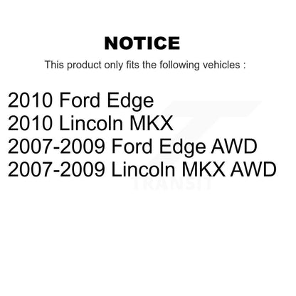 Kit de plaquettes en céramique pour Rotors d'étrier de frein avant et arrière (10 pièces) pour Ford Edge Lincoln MK