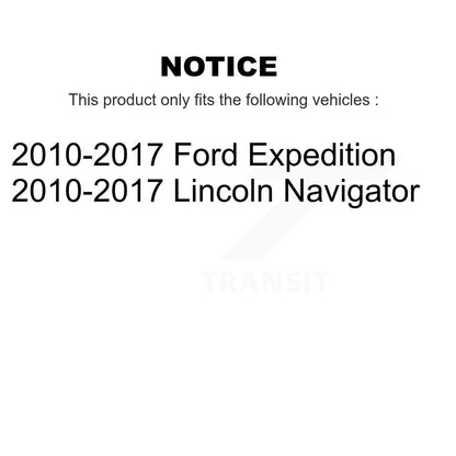 Rotor d'étrier de frein à disque avant et arrière et Kit de plaquettes en céramique (10 pièces) pour Ford Expeditio