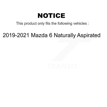Kit de rotors d'étrier de frein à disque avant et arrière et plaquettes en céramique (10 pièces) pour Mazda 6