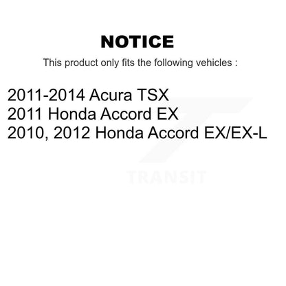 Kit de plaquettes en céramique pour étrier de frein avant et arrière, 10 pièces, pour Honda Accord Acura TS
