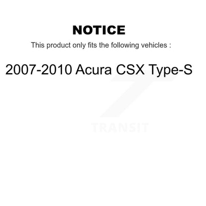 Kit de plaquettes en céramique pour Rotor d'étrier de frein avant et arrière (10 pièces) pour Acura CSX type 07-10