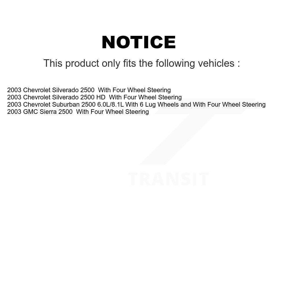 Kit de plaquettes en céramique pour Rotor d'étrier de frein avant et arrière (10 pièces) pour Chevrolet Silverado H