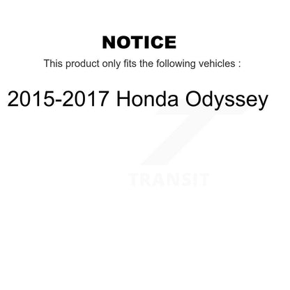 Kit de rotors d'étrier de frein avant et arrière et plaquettes en céramique (10 pièces) pour Honda Odysse 15-17