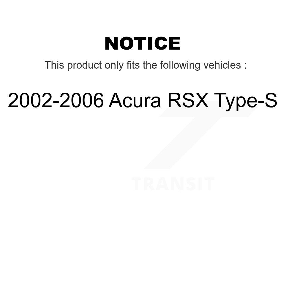 Kit de plaquettes en céramique pour étrier de frein avant, Rotors à fentes, pour type Acura RSX 02-06
