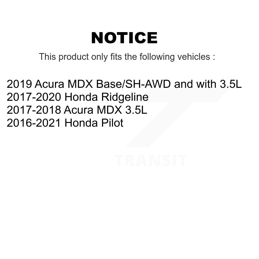 Kit de plaquettes semi-métalliques de Rotor de fente de forage d'étrier de frein avant pour Honda Pilot Acur