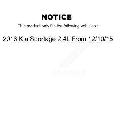 Kit de plaquettes semi-métalliques de Rotor de fente de forage d'étrier de frein avant pour Kia Sportage 2.4