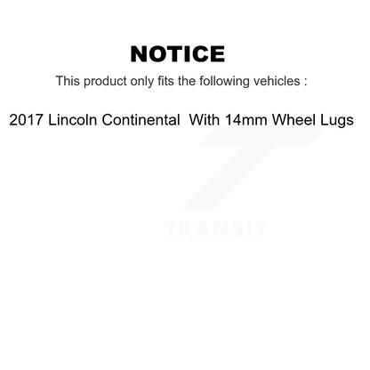 Kit de plaquettes en céramique de Rotor de fente de foret d'étrier de manteau de frein arrière pour Lincoln Continenta