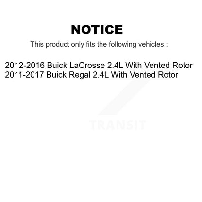 Kit de plaquettes semi-métalliques pour étrier de frein arrière, Rotor à fente percé, pour Buick Regal 2.4