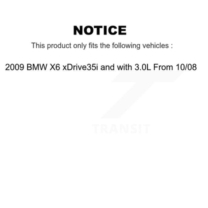 Kit de plaquettes semi-métalliques pour étrier de frein arrière, Rotors à fentes, pour BMW X6 à partir de 10 0