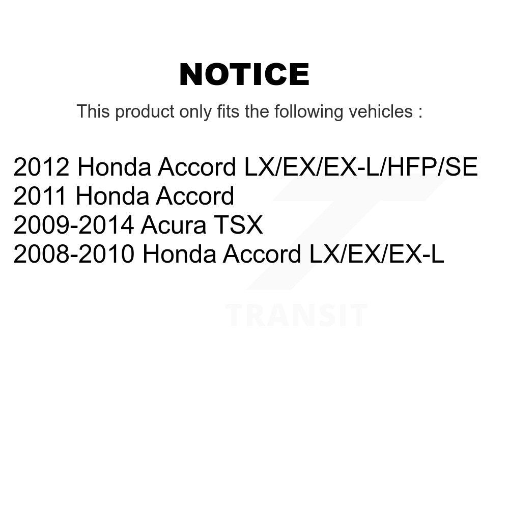 Kit de plaquettes semi-métalliques de Rotor de fente de forage d'étrier de frein arrière pour Honda Accord Acur