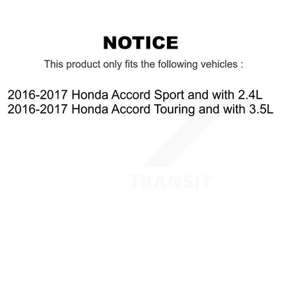 Kit de plaquettes en céramique pour Honda Accor, étrier de frein avant et arrière, fentes de perçage, Rotors