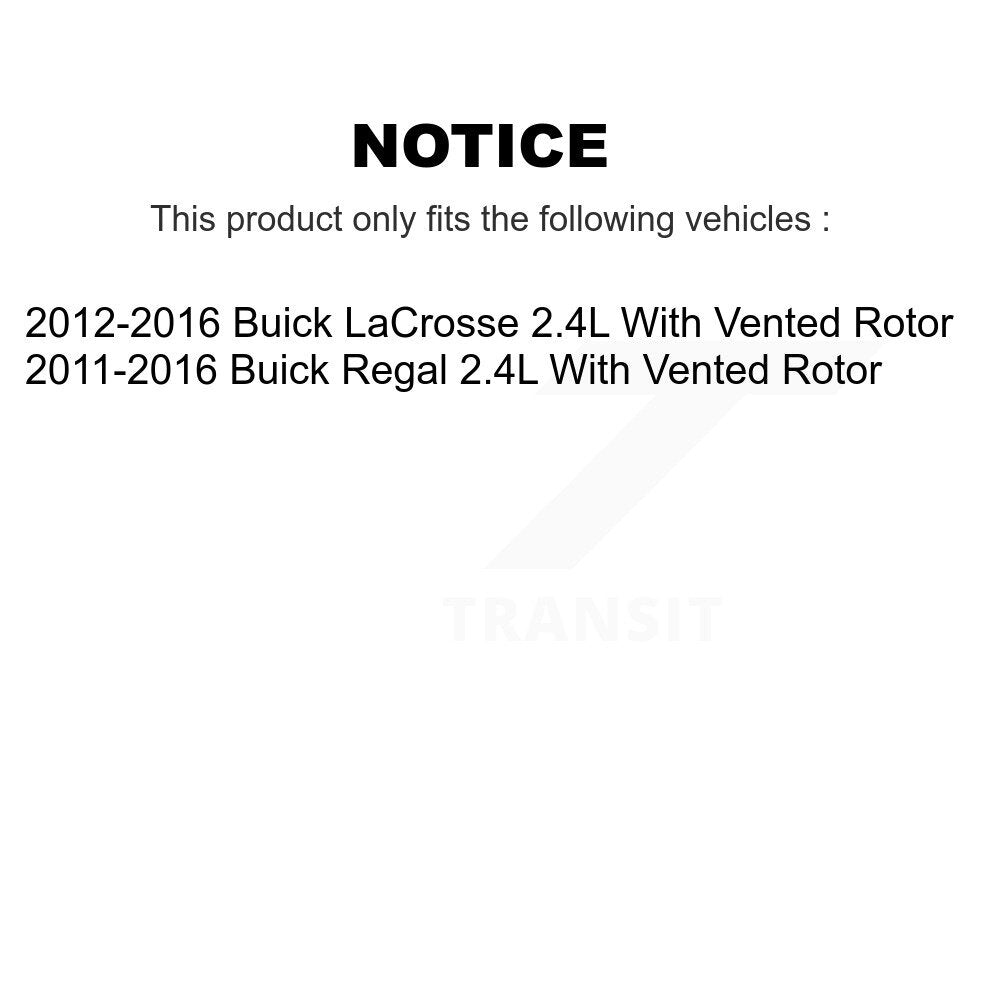 Kit de plaquettes en céramique pour étrier de frein arrière, Rotors fendus, pour Buick Regal LaCross