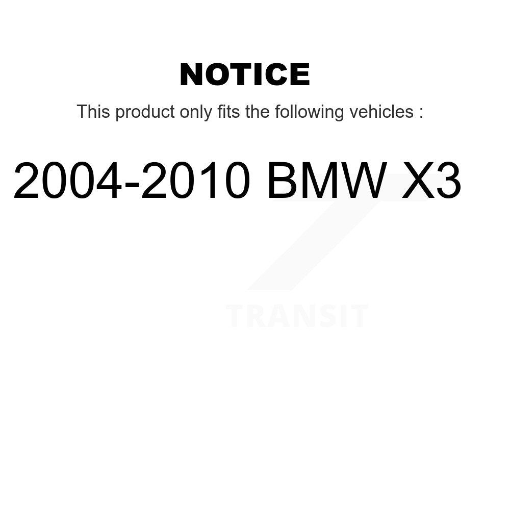 Kit de plaquettes de frein à disque en céramique et de capteurs d'usure avant et arrière, pour BMW X3 2004 – 2010