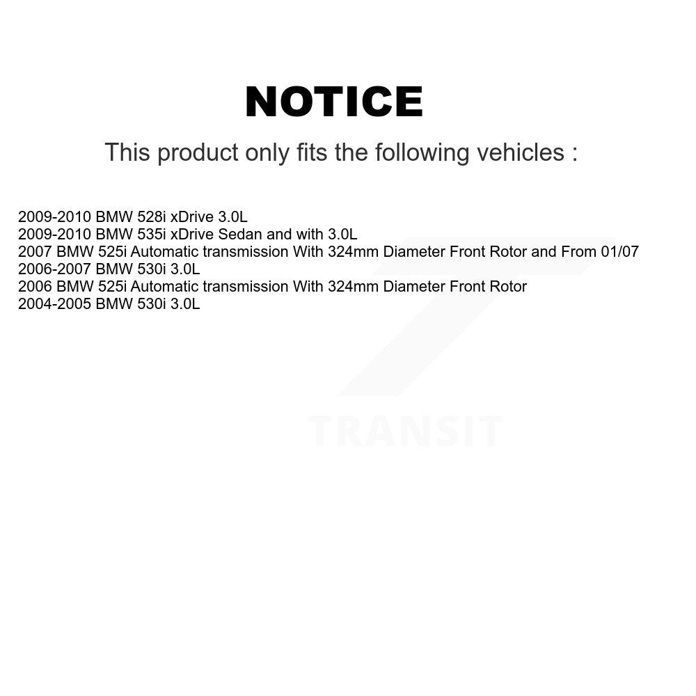 Kit de capteur d'usure de plaquettes de frein en céramique avant et arrière, pour BMW 530i 528i xDrive 525i 535