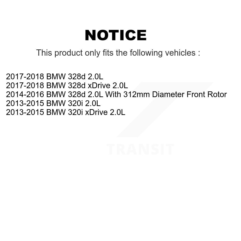 Kit de capteurs d'usure de plaquettes de frein à disque en céramique avant et arrière, pour BMW 320i xDrive 328d 2.0