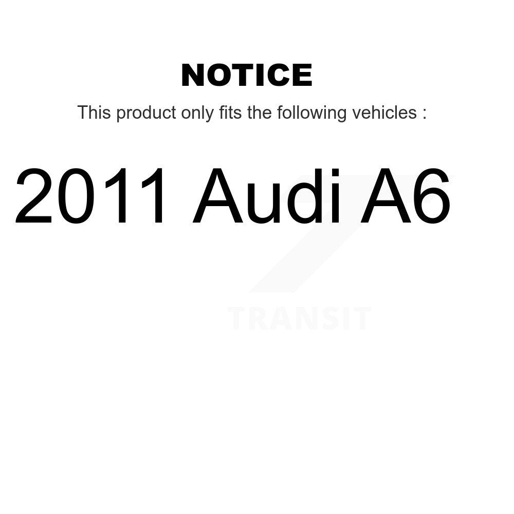 Kit de plaquettes de frein à disque en céramique avant et arrière et capteurs d'usure supplémentaires pour Audi A6 2011