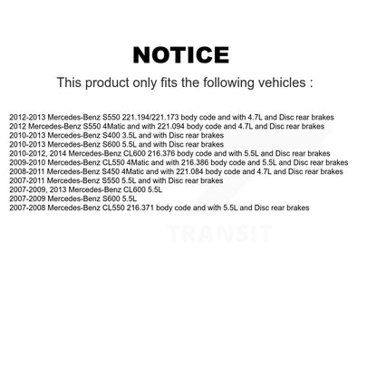 Kit de plaquettes de frein en céramique et de capteurs d'usure avant et arrière, pour Mercedes-Benz S550 S450 CL55