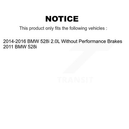 Kit de plaquettes de frein à disque en céramique et capteurs d'usure avant et arrière, pour BMW 528i KCW-100155