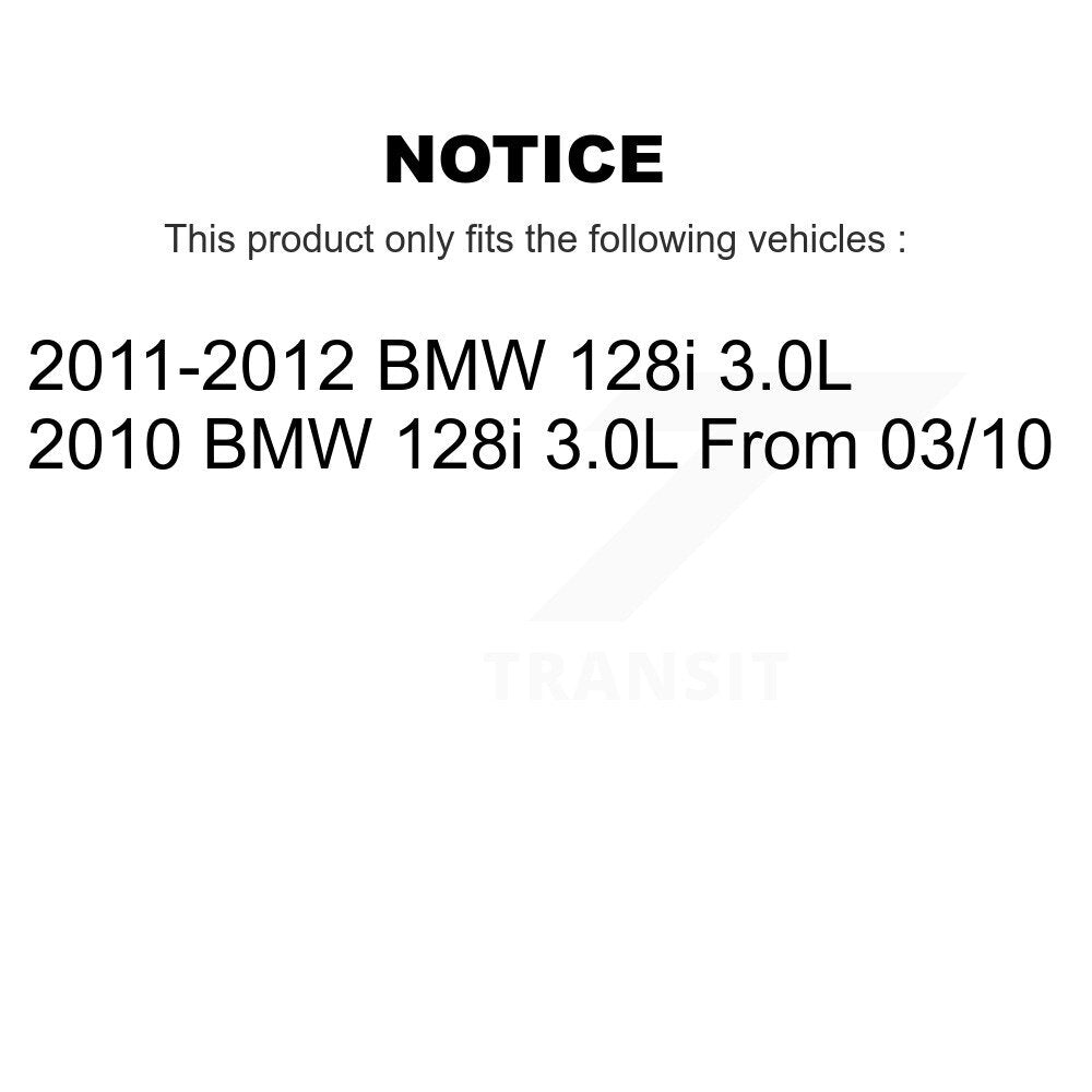 Kit de plaquettes de frein à disque en céramique et capteurs d'usure avant et arrière, pour BMW 128i 3.0L