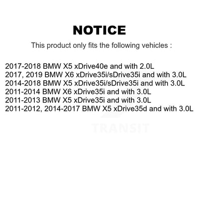 Kit de plaquettes de frein à disque en céramique et de capteurs d'usure avant et arrière, pour BMW X5 X6 KCW-10020