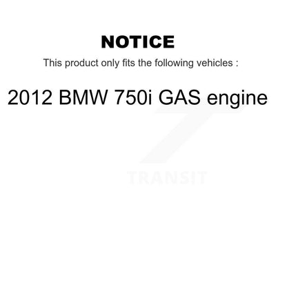 Kit de plaquettes de frein à disque en céramique avant et arrière et capteur d'usure pour moteur à gaz BMW 750i 2012