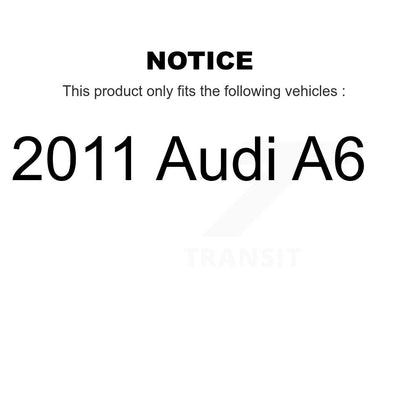 Kit de plaquettes de frein à disque en céramique avant et arrière et capteurs d'usure supplémentaires pour Audi A6 2011