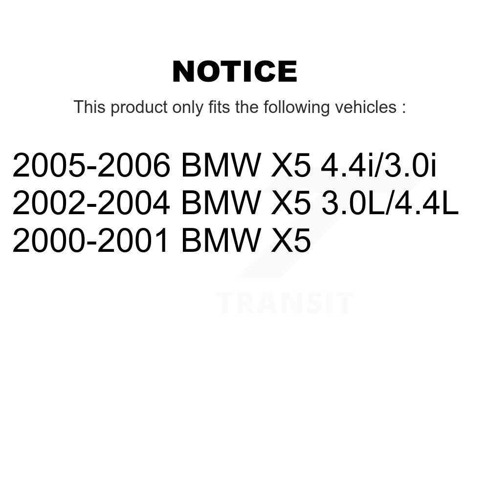Kit de plaquettes de frein à disque en céramique et capteurs d'usure avant et arrière (5 pièces) pour BMW X5