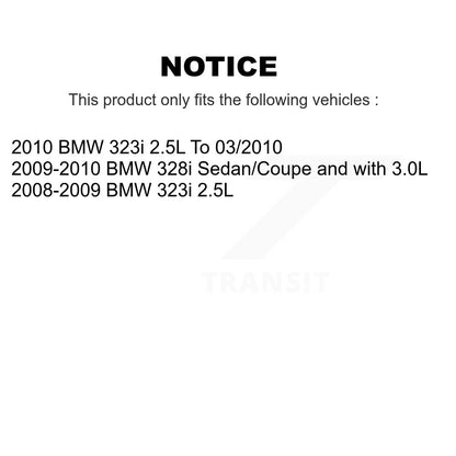 Kit de plaquettes de frein à disque en céramique et capteurs d'usure avant et arrière (5 pièces) pour BMW 328i