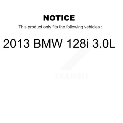 Kit de plaquettes de frein à disque en céramique et capteur d'usure avant et arrière (5 pièces) pour BMW 128i 3.0 2013