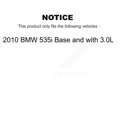 Kit de plaquettes de frein en céramique et capteur d'usure avant et arrière (5 pièces) pour BMW 535i Base avec 3.0