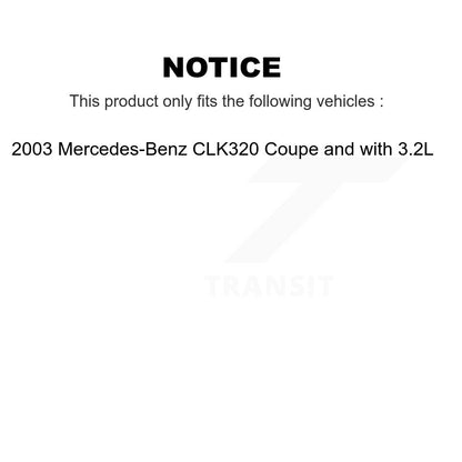 Kit de capteur d'usure des plaquettes de frein avant en céramique, pour Mercedes-Benz CLK320 coupé avec 3.2