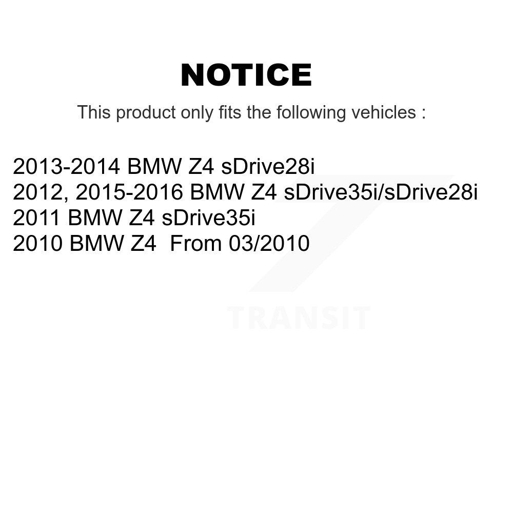 Kit de plaquettes de frein à disque en céramique avant et de capteurs d'usure pour BMW Z4 KCW-100550