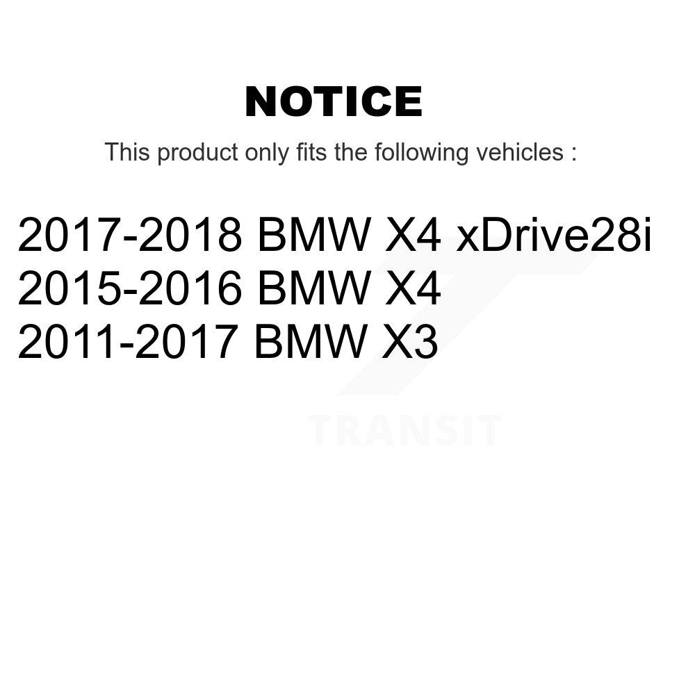Kit de plaquettes de frein à disque en céramique avant et de capteurs d'usure pour BMW X3 X4 KCW-100559